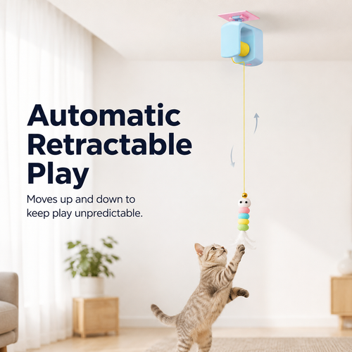 Automatic yo-yo cat toy product view